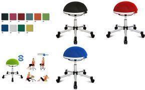 Produktbild Topstar Fitness-Hocker "Sitness Half Ball", schwarz Sitzhöhe: 530