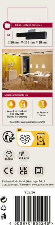 Image du produit Paulmann Adaptateur de spot URail Zigbee