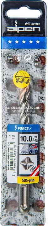 Actual product image Alpen SDSplus hammer drill FORCE cutting (10 mm)
