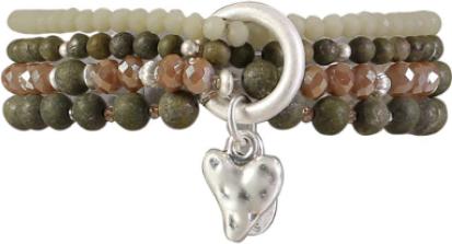 Produktbild Andreani Armband mit echter afrikanischer grüner Jade (19 cm)