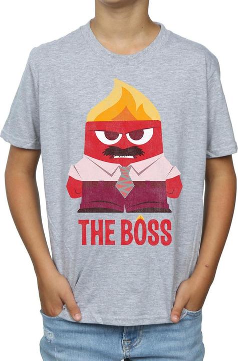 Actual product image Disney Boys Inside Out Anger The Boss T-Shirt (140, 146)