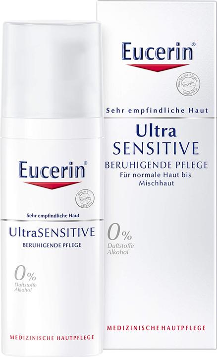 Image du produit Eucerin UltraSENSITIVE Soin apaisant pour peaux normales à mixtes (50 ml, Crème 24h)