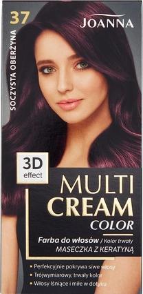 Actual product image Joanna Multi Cream Colour Hair Dye 37 Juicy Aubergine (Juicy aubergine)