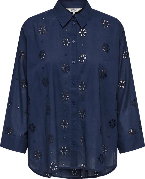 Only Onlnew Lina Grace Ls Brod Angl Shirt Wvn