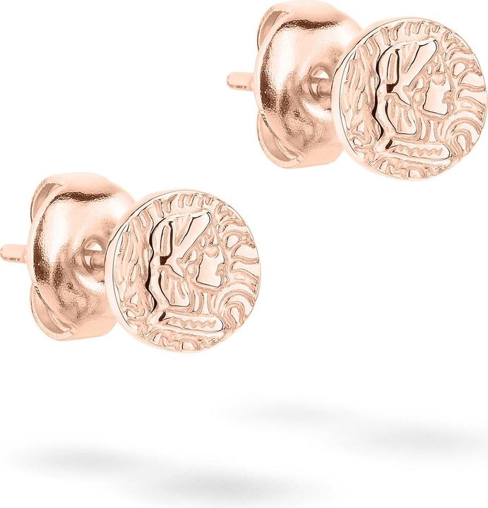 Tamaris Fashionable bronze stud earrings Coins TJ-0446-E-08 (Edelstahl)