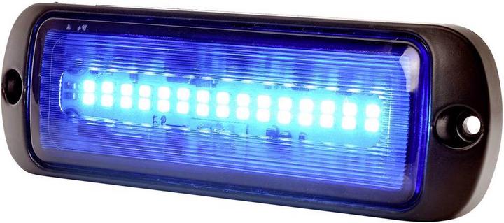 Produktbild WAS Frontblitzer / Strassenräumer W218 12 V/DC, 24 V/DC über Bordnetz Aufbau, Schraubmontage Blau