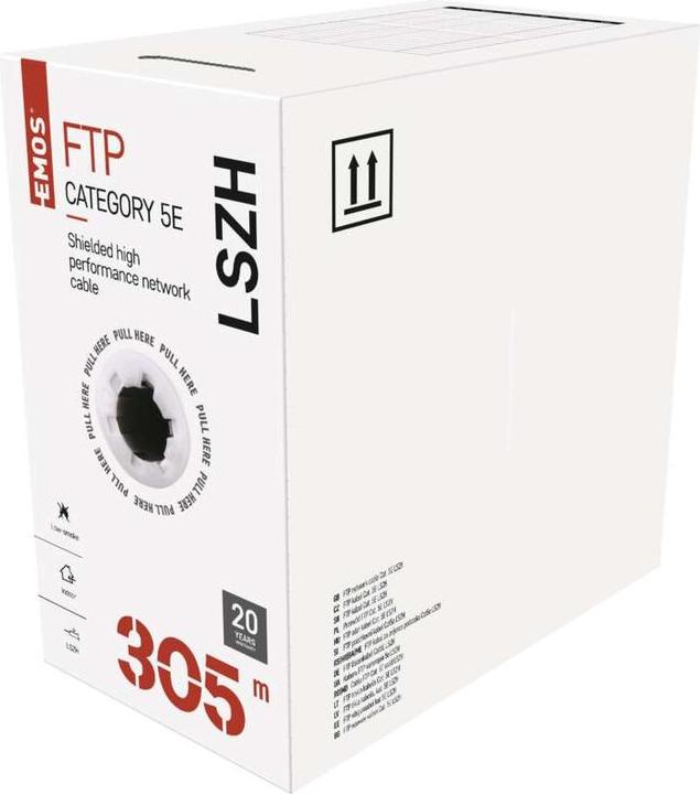 Produktbild Emos Datenkabel FTP CAT 5E LSZH, 305m (CAT5e, 305 m)