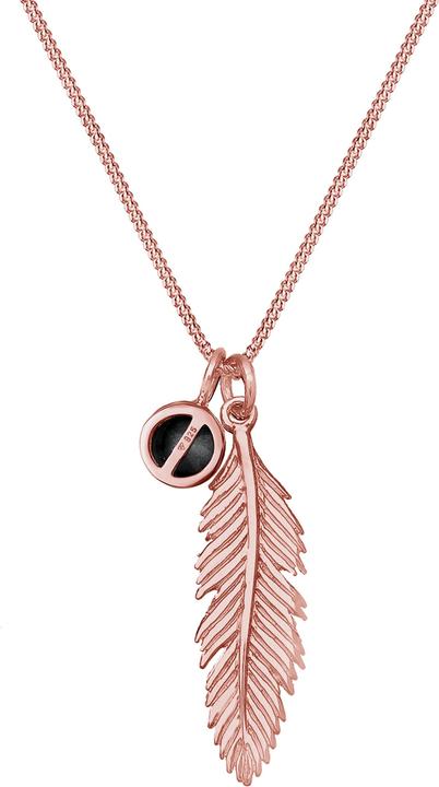 Immagine prodotto Elli Boho, piuma, collana solitario (Cristallo di vetro, Argento 925, 45 cm)