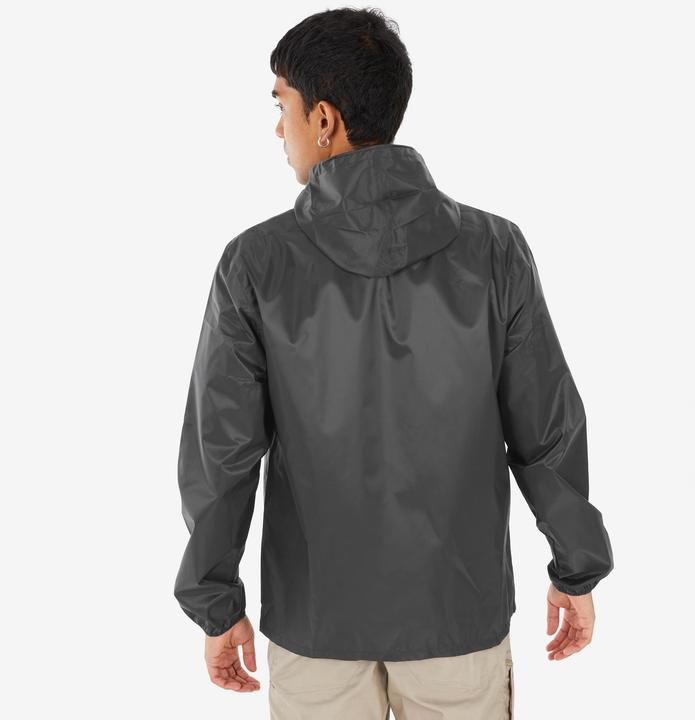 Immagine prodotto Quechua Giacca da pioggia da uomo Raincut Fullzip - nero (4XL)