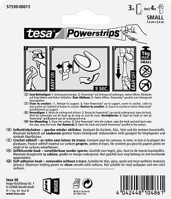 Actual product image tesa Powerstrips Hook small Classic