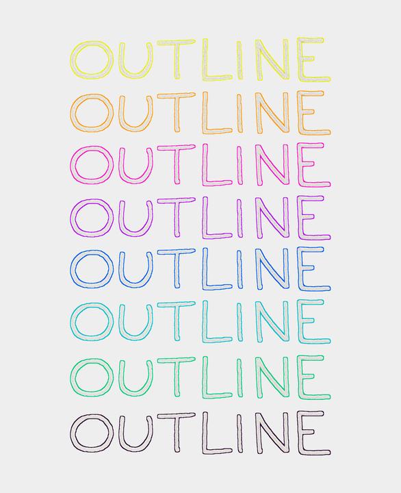 Actual product image I Am Creative Outliner Pen (Colored, 8 x)