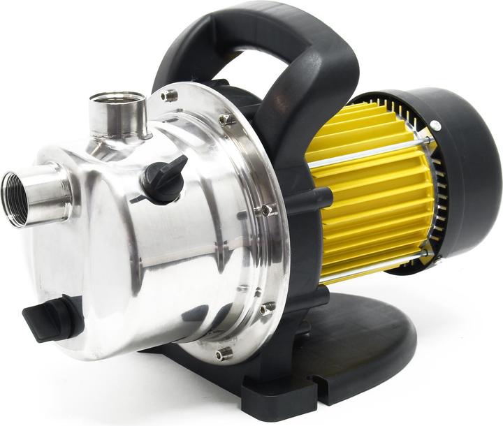 Image du produit Wiltec Pompe de jardin 3800l/h, 1200W, Poignée de transport & Vis de purge, Hauteur de débit 48m Acier (Pompe de jardin)