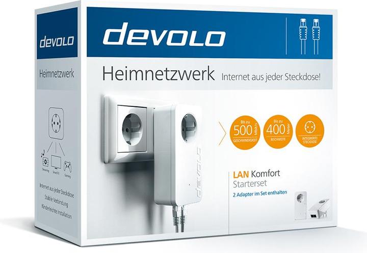 Immagine prodotto Devolo Starter Kit LAN Comfort (500 Mbit/s)