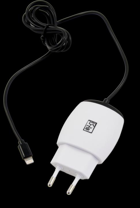 Actual product image 2GO Mains charger for iPhone and iPad with Lightning socket, black