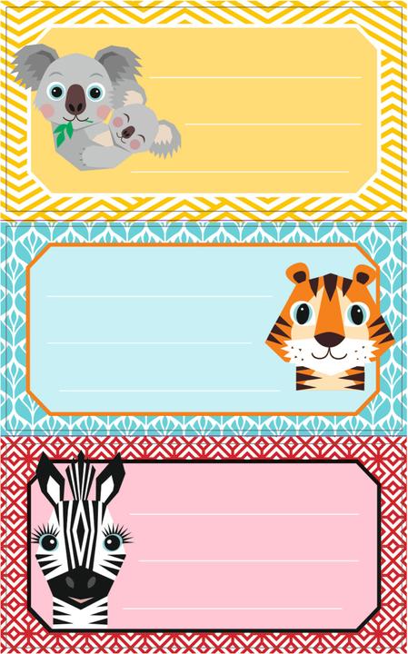 Herlitz Book labels Cute Annimals self-adhesive FSC