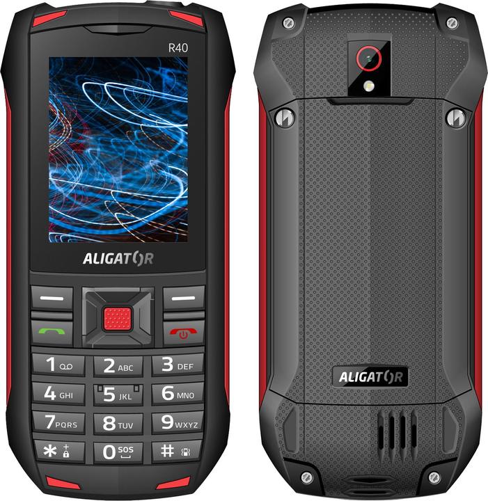 Aligator R40 eXtremo (2.4") Black, Red Feature phone (2.40", 5 Mpx, 2G)