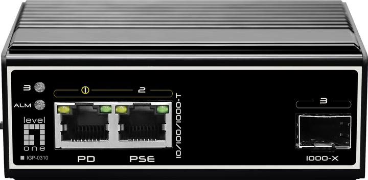 Image du produit LevelOne Commutateur 1x GE IGP-0310 1xGSFP 1xPoE (3 Ports)