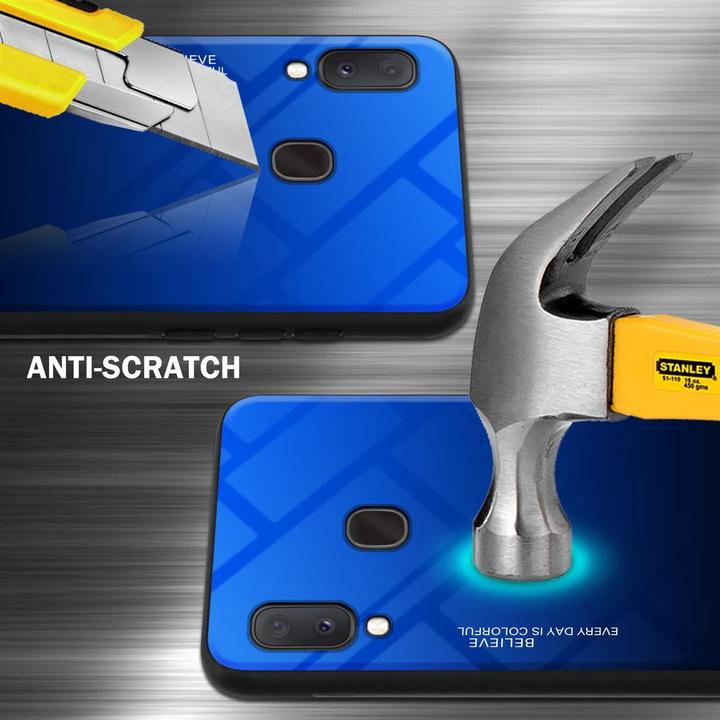 Productafbeelding Cadorabo TPU 2 kleuren glasdekking (Samsung Galaxy A20e, Samsung Galaxy A10e)