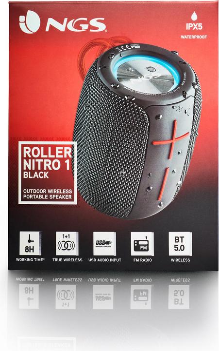 Produktbild NGS Roller nitro 1 black (8 h, Akkubetrieb)