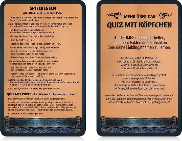 Produktbild Winning Moves Top Trumps Quiz - Deutschland Quiz (Deutsch)