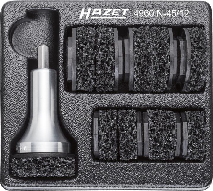 Produktbild HAZET Radnabenschleifer Satz Pkw ∙ 12-teilig 4960N-45/12 ∙ Anzahl Werkzeuge: 12