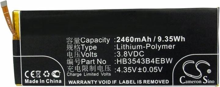 Image du produit AccuCell Batterie Huawei Ascend P7 Batterie HB3543B4EBW