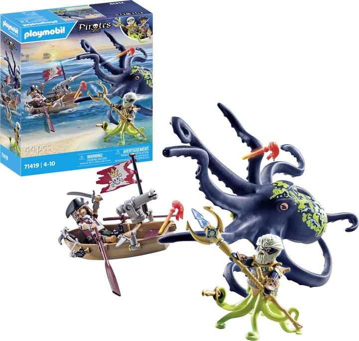 Image du produit Playmobil Combattre le poulpe géant (71419, Playmobil Pirates)