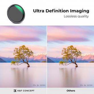 Image du produit K&F Concept Grauer einstellbarer Magnetfilter Nano-X MRC Fader ND2-32 - 72 mm (72 mm, Filtre gris neutre, 72 mm)