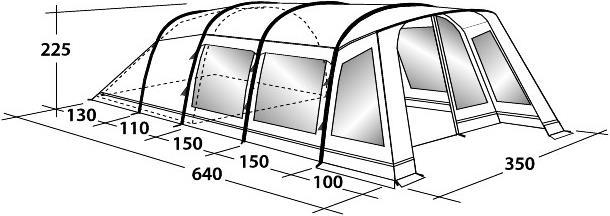 Produktbild Outwell Harrier L (Tunnelzelt, 5 Personen)