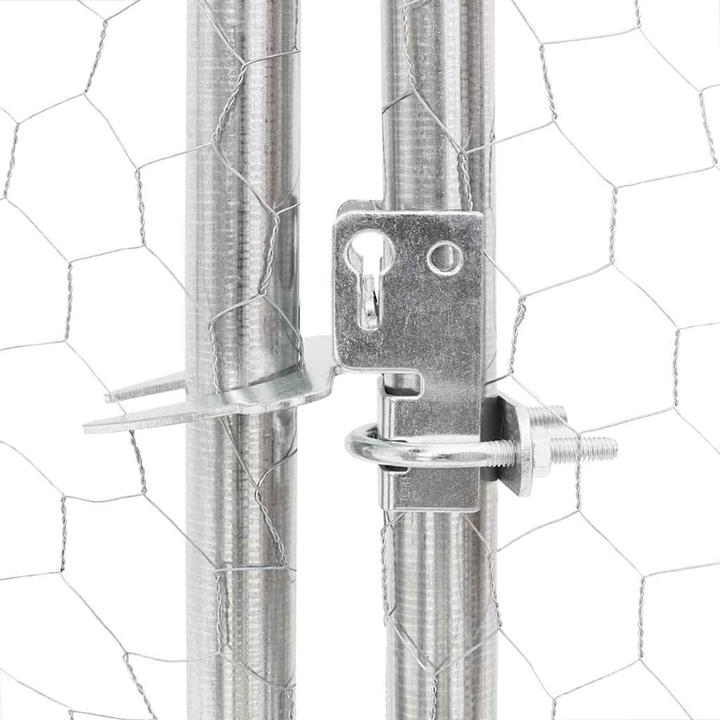 Image du produit VidaXL Poulailler 2,5x2x2,25 m Acier galvanisé Enclos extérieur Poulailler pour animaux