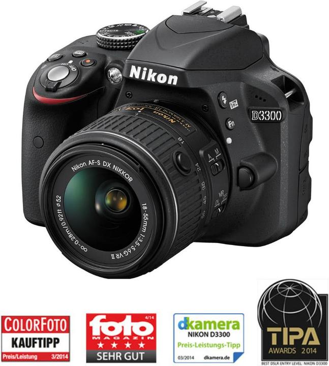 Produktbild Nikon D3300, 18-55mm Kit (APS-C / DX)