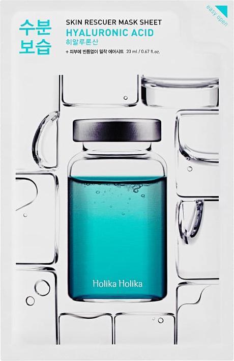 Holika Holika Hyaluronic Acid Skin Rescue Mask Sheet - Hydration Canvas Mask With Hyaluronic Acid (20 ml)