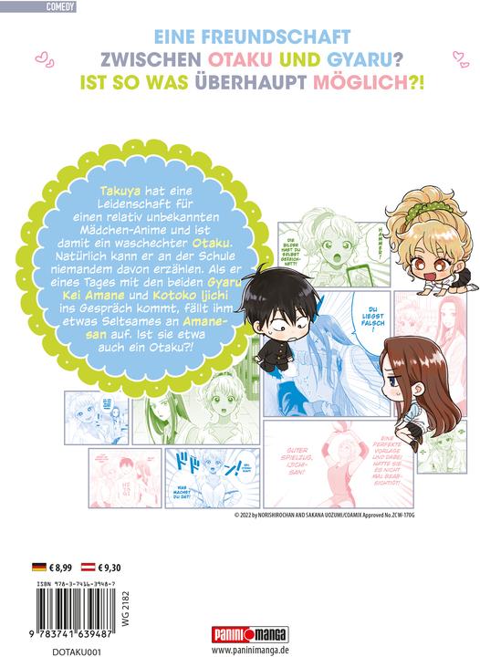 Image du produit Panini Gibt's denn keine Gyaru, die nett zu Otaku sind?! 01 (Allemand, Sakana Uozumi, Norishirochan, 2024)