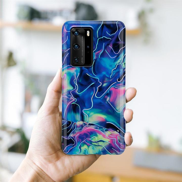 Actual product image Cadorabo IMD TPU Colorful Marble Cover (Huawei P40 Pro+)