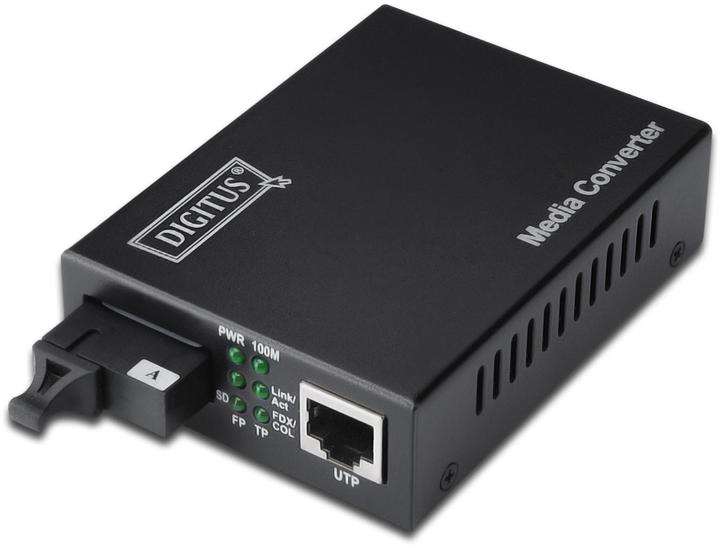 Digitus Convertisseur de média monomode BiDi WDM Gigabit Ethernet Tx1310nm / Rx1550nm SC Socket Jusqu'à 20km