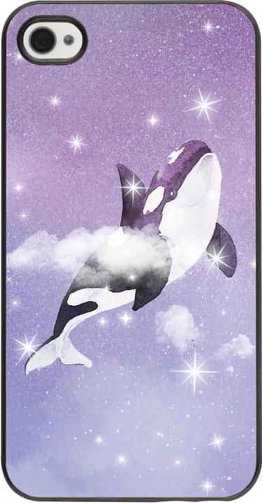 Actual product image PhoneLook Whale in sparking stars cover (Apple iPhone 4)