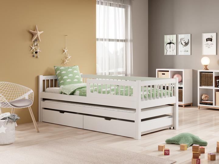 Actual product image ADRK Furniture Orio cot with mattress (200cm x 90cm)