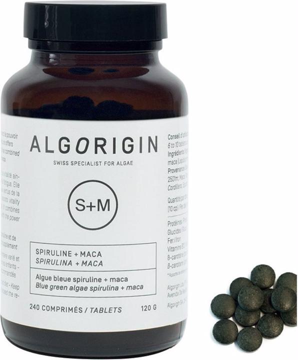 Immagine prodotto Algorigin Spirulina + Maca Tabl (240 Pezzo/i, Pillole, 280 g)
