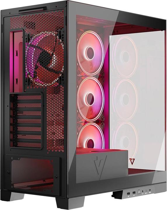 Produktbild Modecom Computergehäuse Volcano SPACE APEX ARGB MIDI USB 3.0 X 2 CYPE-C (mATX, Mini-ITX)