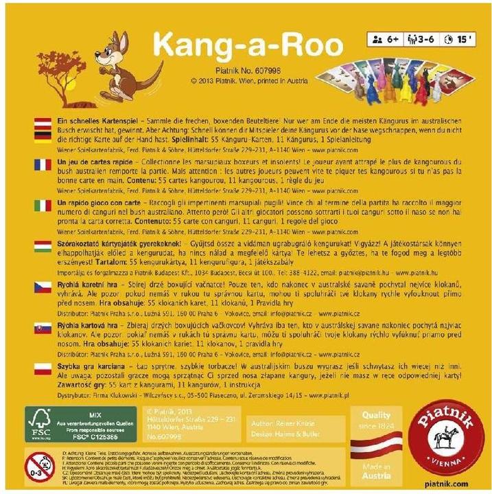 Image du produit Piatnik Kang-a-Roo (Allemand, Français, Italien)