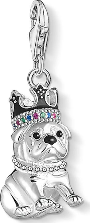Image du produit Thomas Sabo Charm pendentif bouledogue avec couronne (Argent)