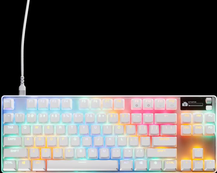 Actual product image SteelSeries Apex Pro TKL Gen 3 Weiss DE (DE, Cable, Wireless)
