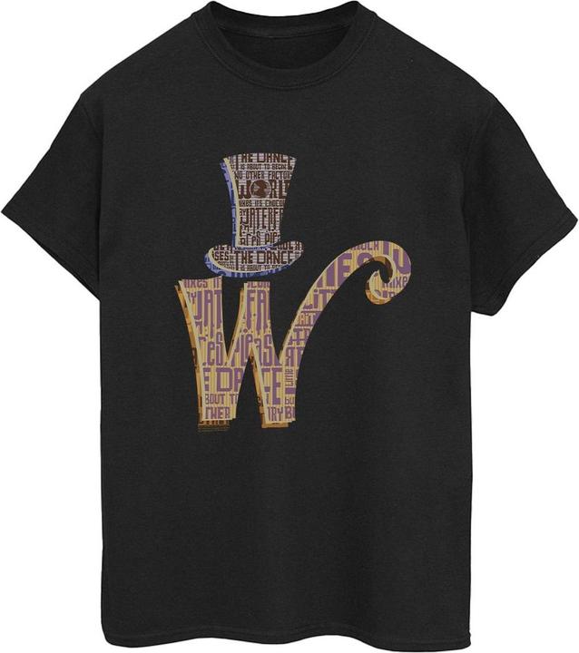 Immagine prodotto Willy Wonka & the Chocolate Factory W Logo Hat Maglietta Ampia Donna (XXL)