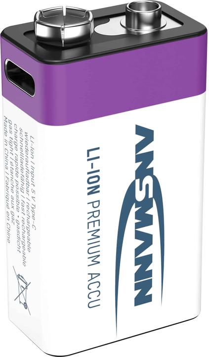 Immagine prodotto Ansmann Premium ricaricabile (1 pz., 9V Block, 400 mAh)