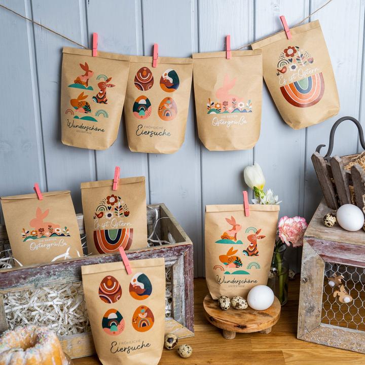 Produktbild Papierdrachen Geschenktüten zu Ostern Set 6 (Geschenktüte, 6 x)