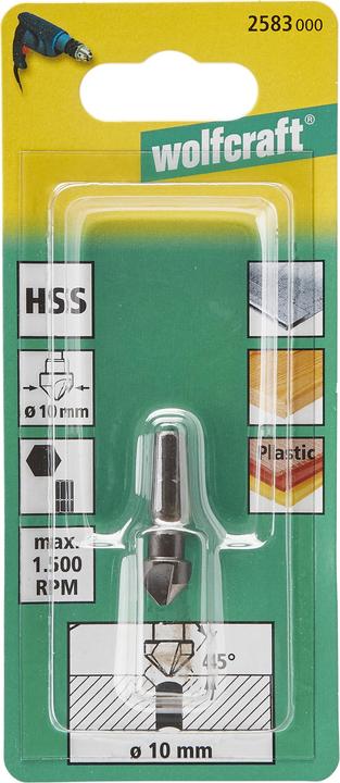 Productafbeelding wolfcraft wolfcraft 1 Senker HSS, Schaft 6-kant, ø12mm (12 millimeter)