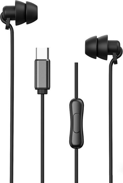 Wekome YB02 SHQ-Serie – USB-C-Kopfhörer mit Kabel (Schwarz) (Kabelgebunden)