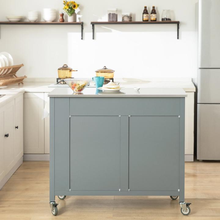 Actual product image SoBuy Kitchen Trolley FKW108-HG, Grey