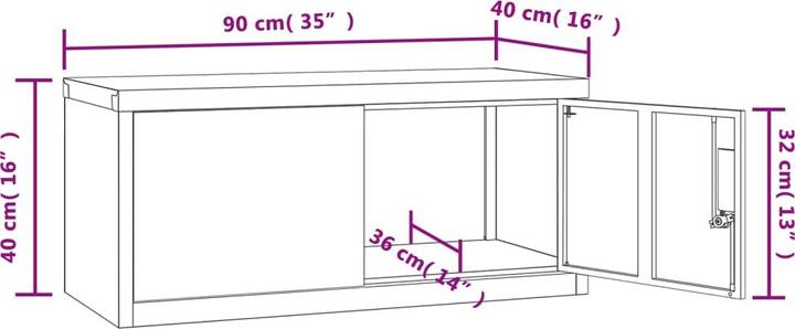 Immagine prodotto VidaXL Bakarne (90 x 40 x 40 cm)