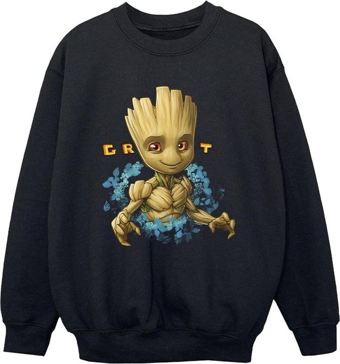 Actual product image Guardians of the Galaxy Boys Groot Flowers Sweatshirt (128)